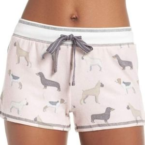 PJ SALVAGE Pink Bull Dog Breeds Short Lounge shorts xl NWT